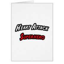 Heart Attack Superhero Card