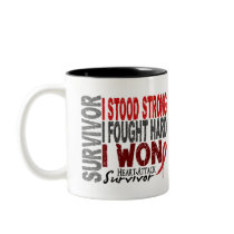 Heart Attack Survivor 4 Heart Disease Mugs
