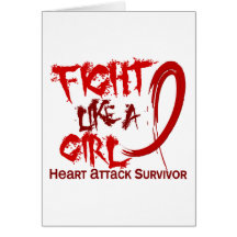 Heart Attack Survivor Fight Like A Girl 5.3 Cards