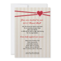 Heart Ball Fundraiser Event Invitation