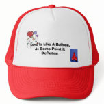 heart balloon, deflated heart balloon, Love Is ... Hat
