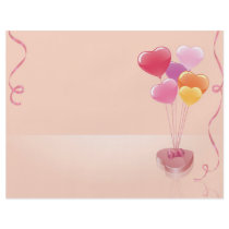 Heart balloons & chocolates
