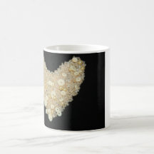 Heart Bead and Sequins Mug