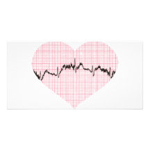 Heart Beat III Photo Card Template