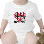 heart beat love hearts bodysuits