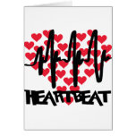 heart beat love hearts cards