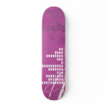 heart beat of music vector illustration pink skateboards