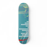 heart beat of music vector illustration skateboards