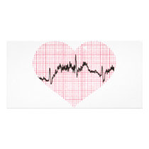 Heart Beat VII Custom Photo Card