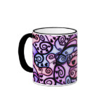 Heart Beats Singing, Stained Glass style Coffee Mug