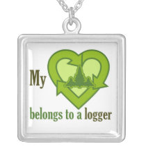 Heart Belongs to a Logger Necklace