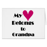 Heart Belongs to Grandpa Tshirts and Gifts cards