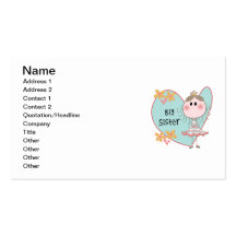 Heart Big Sister Business Card