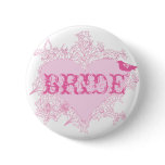 Heart & Bird Bride Button