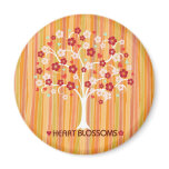 Heart Blossoms Design Magnet