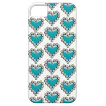 Heart blue white
