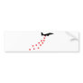 Heart bomber bumper stickers