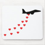 Heart bomber mouse mat