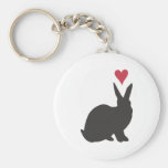 Heart Bunneh Keychains