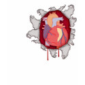 Heart Busting Through Chest T-Shirt