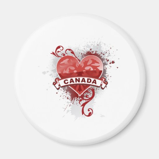 Heart Canada Magnet
