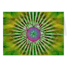 Heart Chakra Mandala Greeting Cards