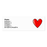 heart, Check out back! Cute Kid Card Business Card