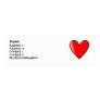 heart, Check out back! Cute Kid Card Business Card