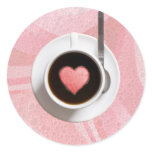 HEART COFFE CUP by SHARON SHARPE stickers