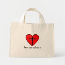 heart condition tote bag