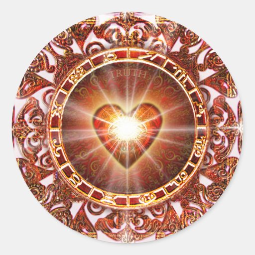 Heart Constellation Round Sticker