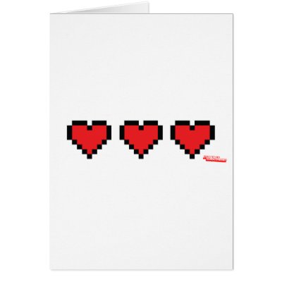 Heart Containers - Gamer, geek video games Life Cards