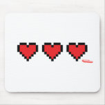Heart Containers - Gamer, geek video games Life Mouse Pad