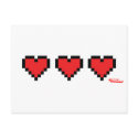 Heart Containers - Gamer, geek video games Life postcards