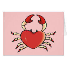 Heart Crab Card