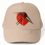 Heart Crack Tire Track Curled up Heart hats