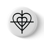 heart crosshairs pins