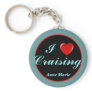 Heart Cruising personalised keychain
