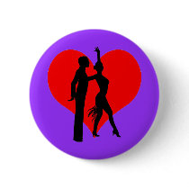 Heart dancers pinback buttons