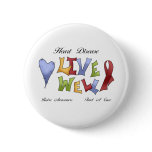 Heart Disease Awareness buttons