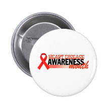 Heart Disease Awareness Month Pins