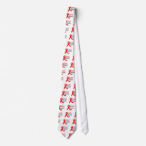 Heart Disease Awareness Ribbon Custom Tie