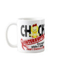 Heart Disease Chick Interrupted 2 mugs