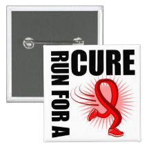 Heart Disease Run For A Cure Buttons