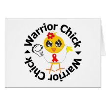 Heart Disease Warrior Chick Card