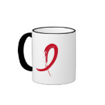 Heart Disease's Red Ribbon A4 Mug