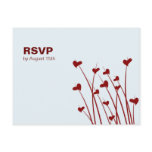 Heart Fields Sweetness Reply Card postcards