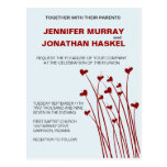 Heart Fields Sweetness Wedding Invite Postcards