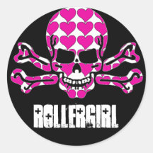 heart-filled skull sticker