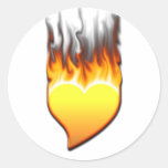 Heart Flame tilted III Stickers